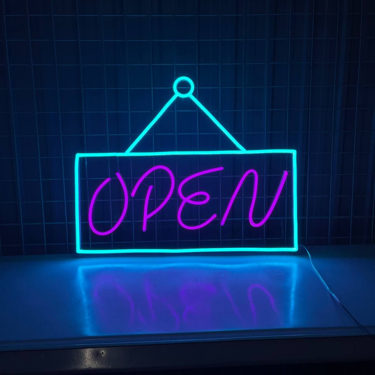 Open Welcome Hanging Neon Signs, Store Bar Pub Decor - Chu Craft